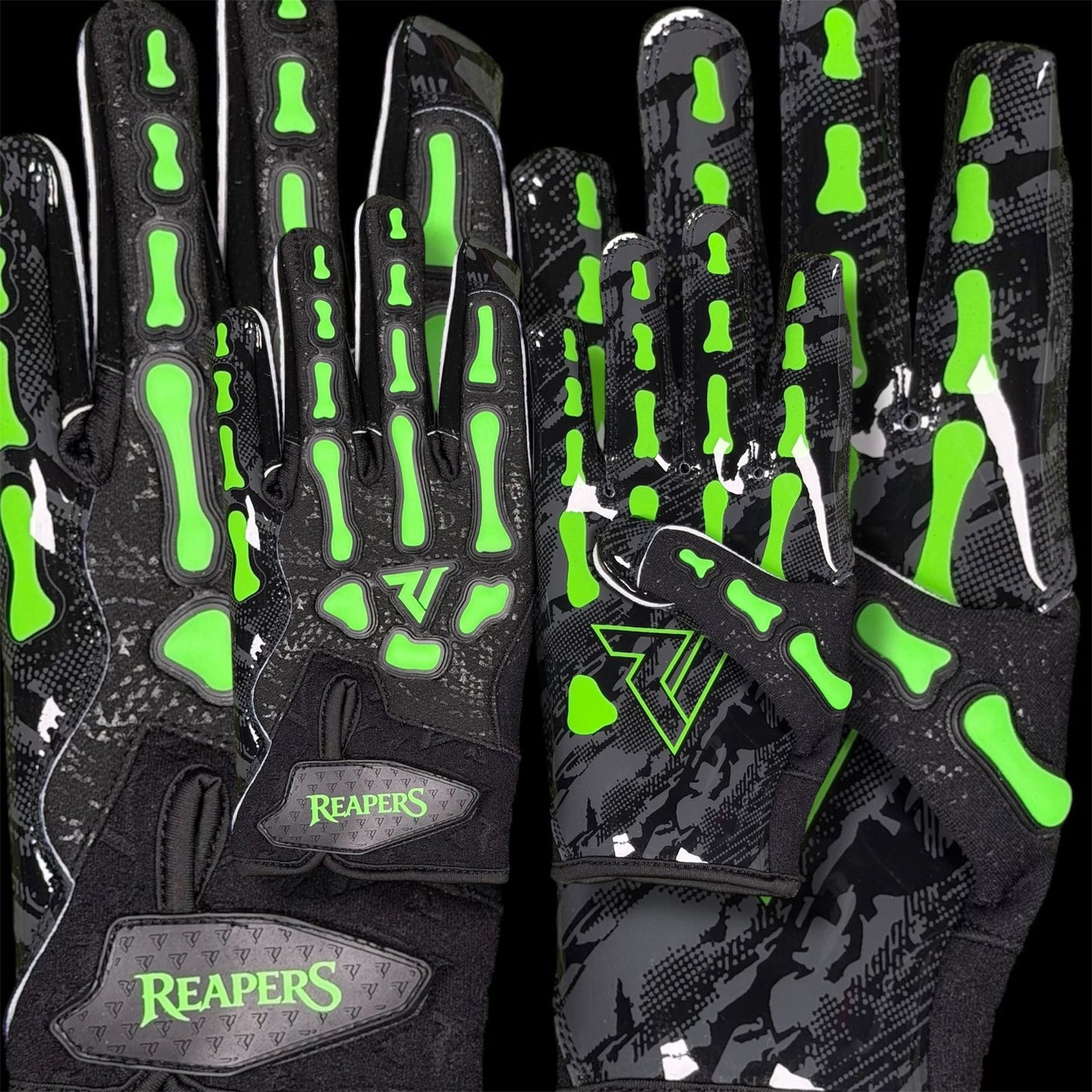 NEW OG Reaper Bones Football Gloves (Color Bones)