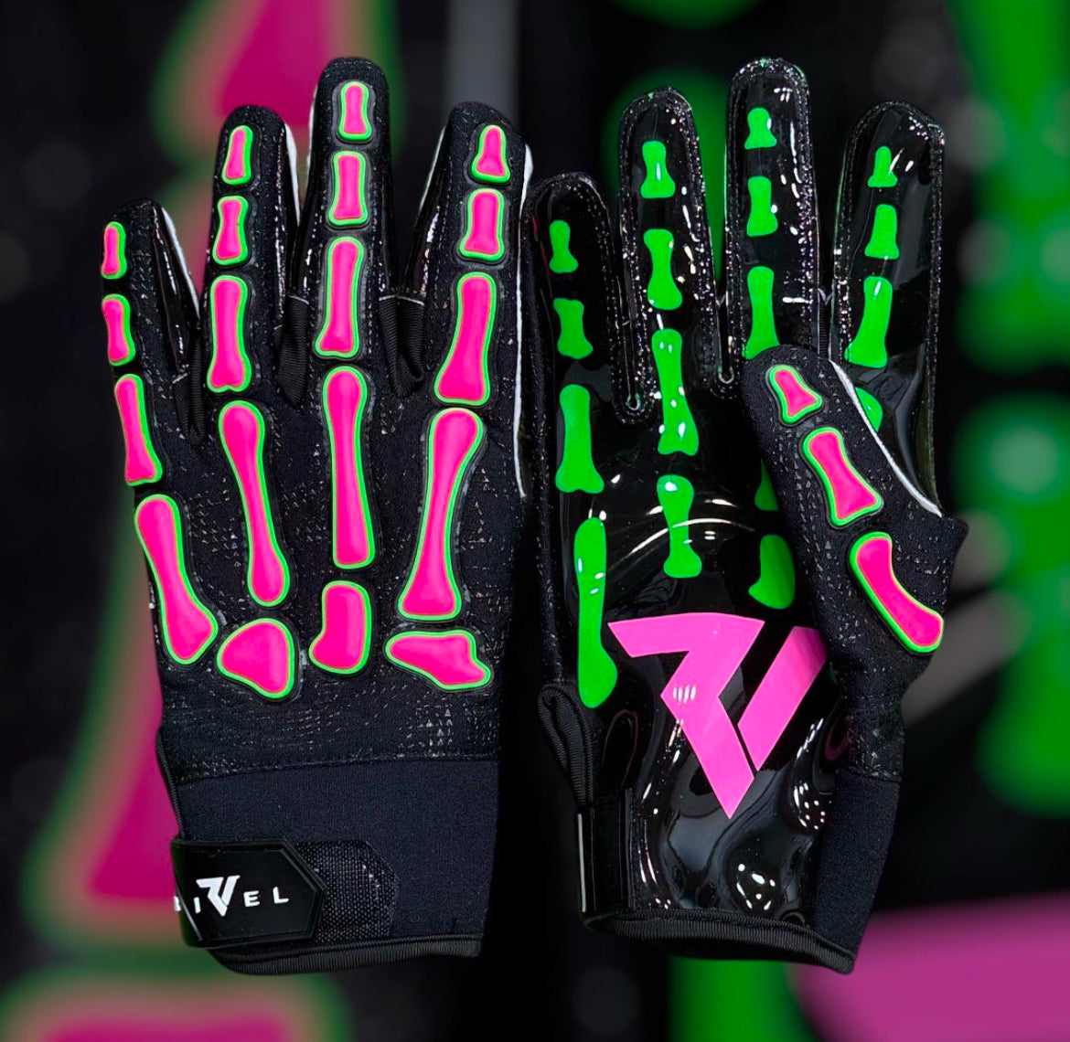 Reaper OFF THE WALL Bones Football Gloves image 9