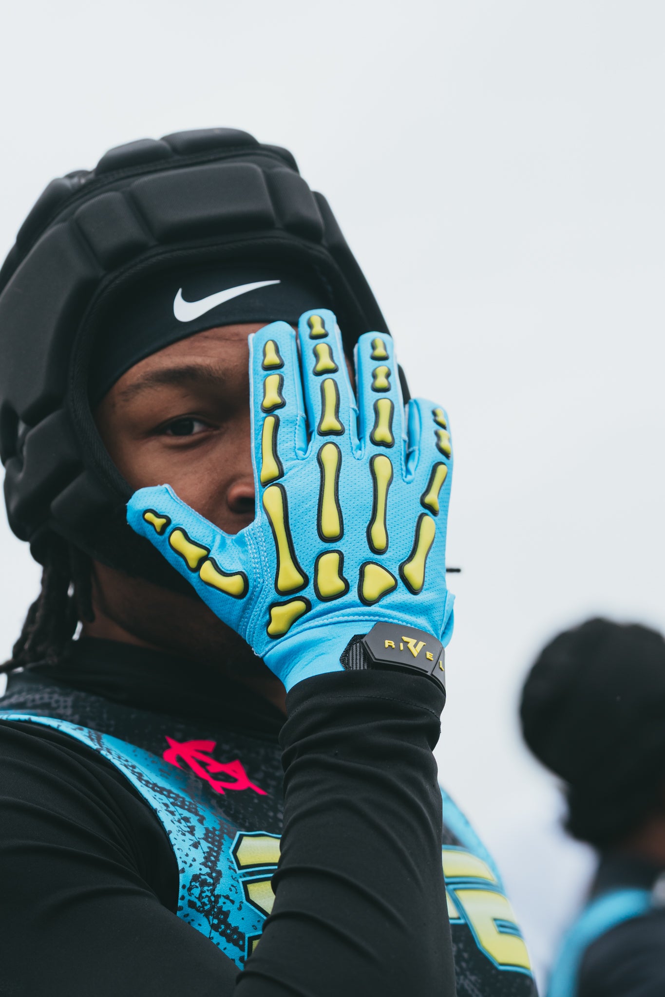 Reaper VIBE bones Football Gloves image 12