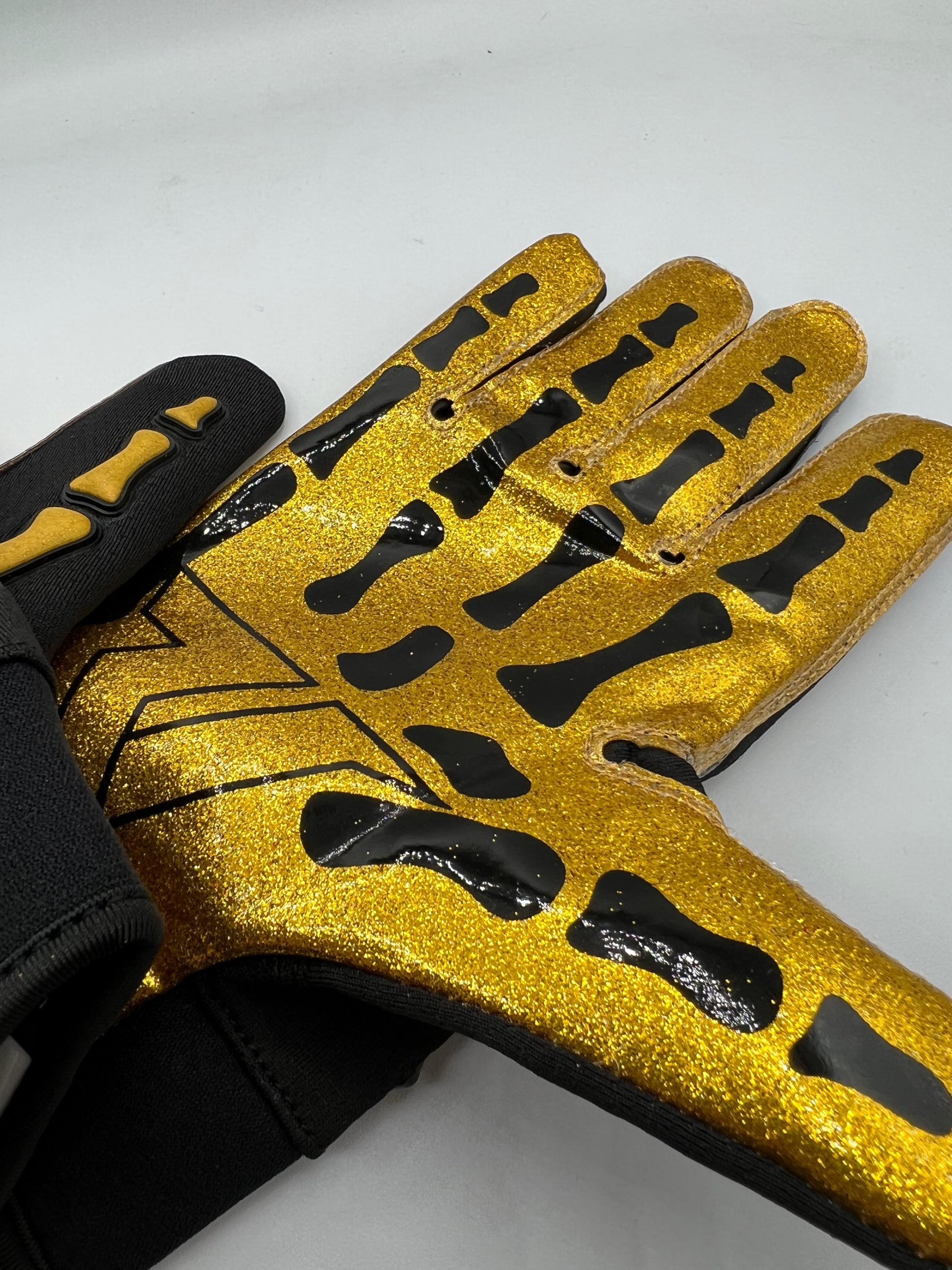 24k Reaper Bones Football Gloves image 2