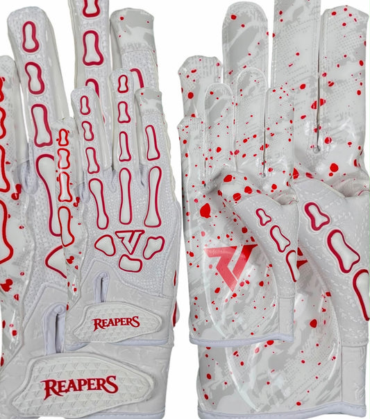 NEW Reaper WHT Series OREO Bones Football Gloves
