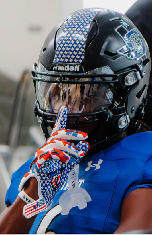 Merica Reaper Bones Football Gloves