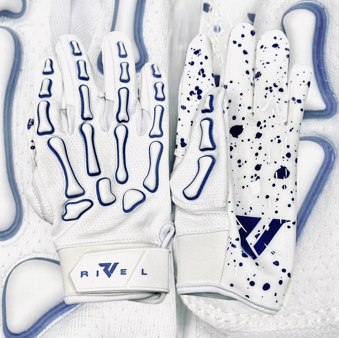 Reaper WHT Series OREO  Bones Football Gloves image 8
