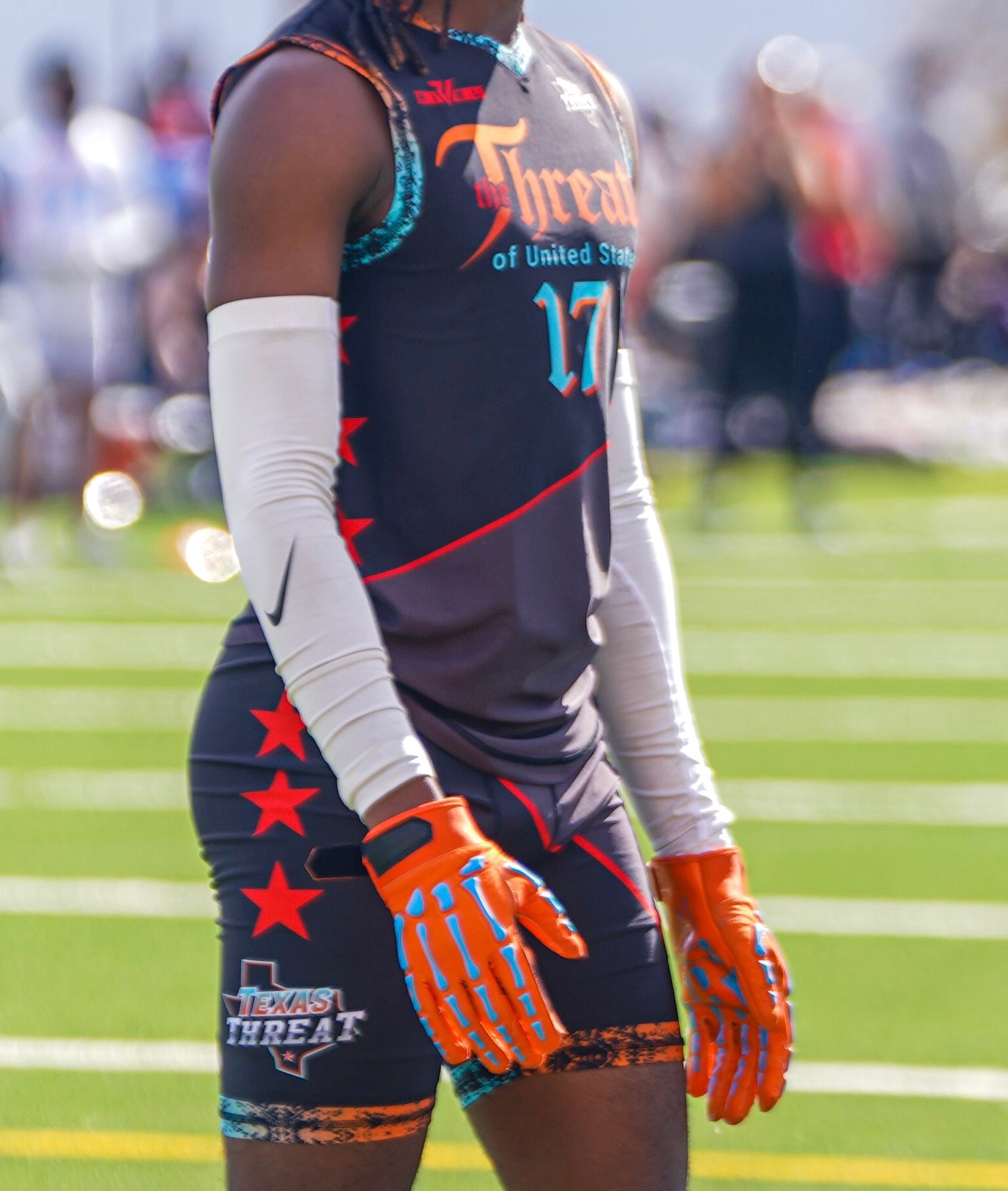 Reaper VIBE bones Football Gloves image 6