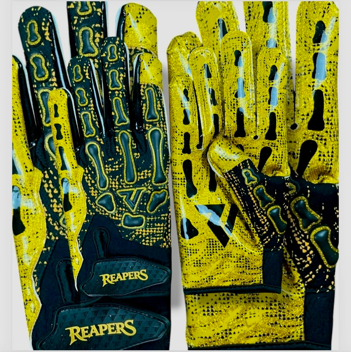 NEW Reaper BLK OREO Bones Football Gloves