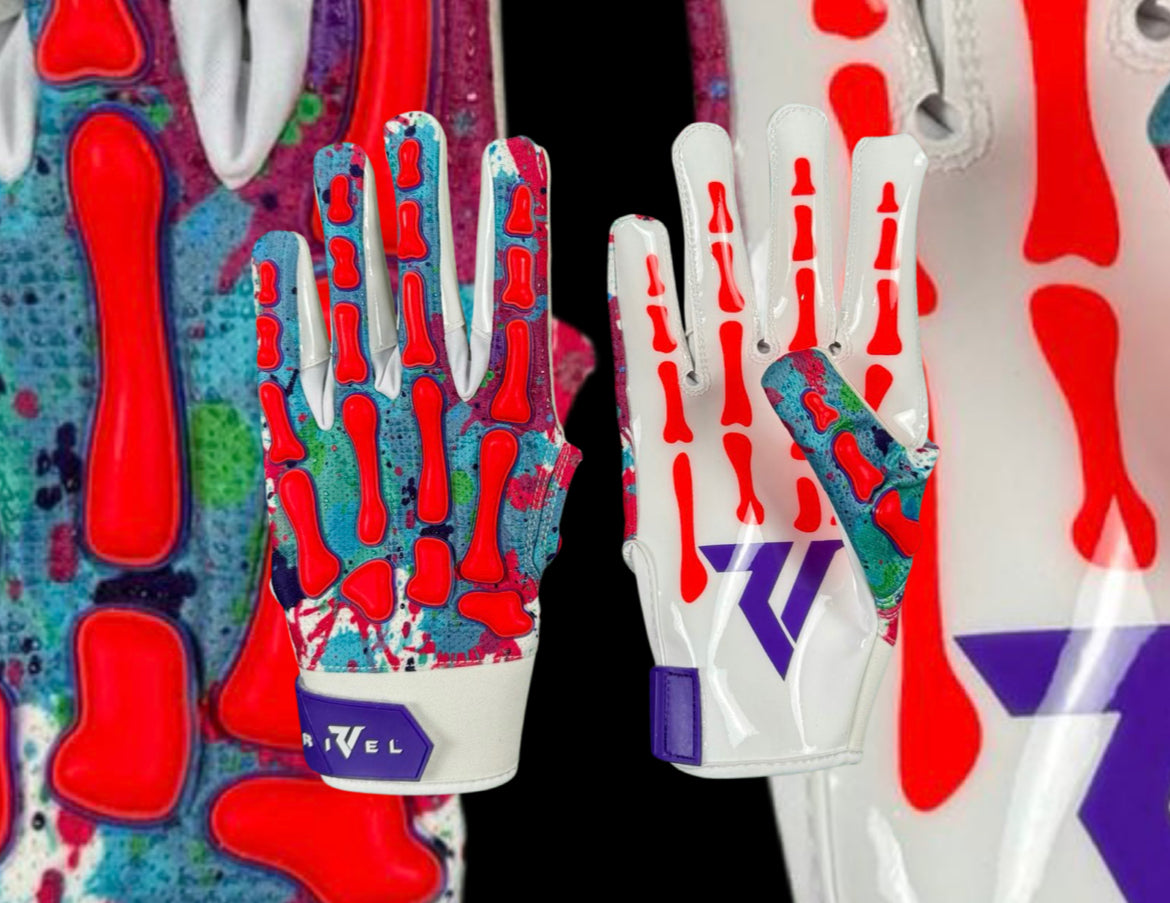 Reaper OFF THE WALL Bones Football Gloves image 4