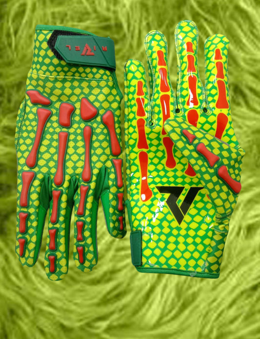 Reaper Grinch Bones football gloves image 0