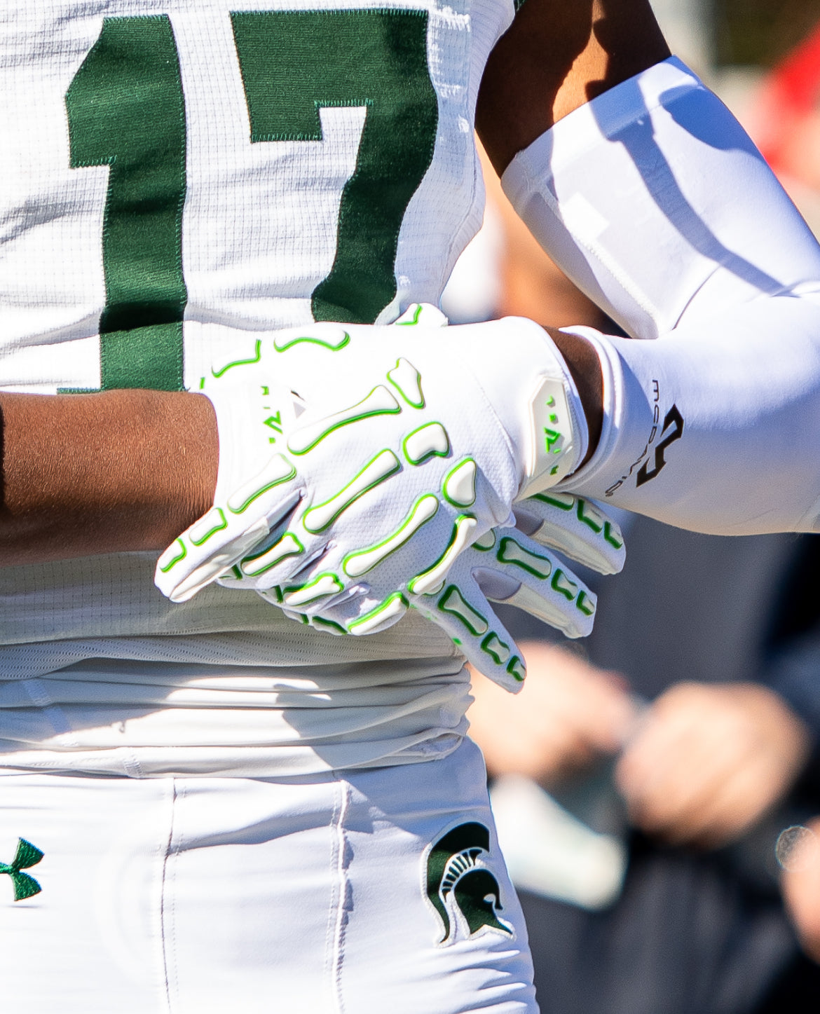 Reaper WHT Series OREO  Bones Football Gloves image 1