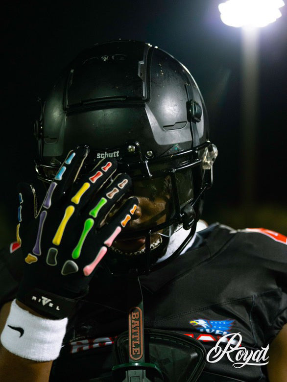 Reaper OFF THE WALL Bones Football Gloves image 7