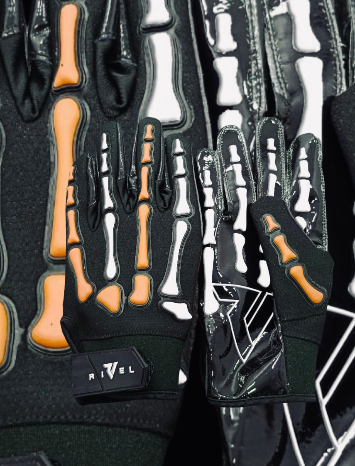 Reaper Bones  Black Series Football Gloves image 9