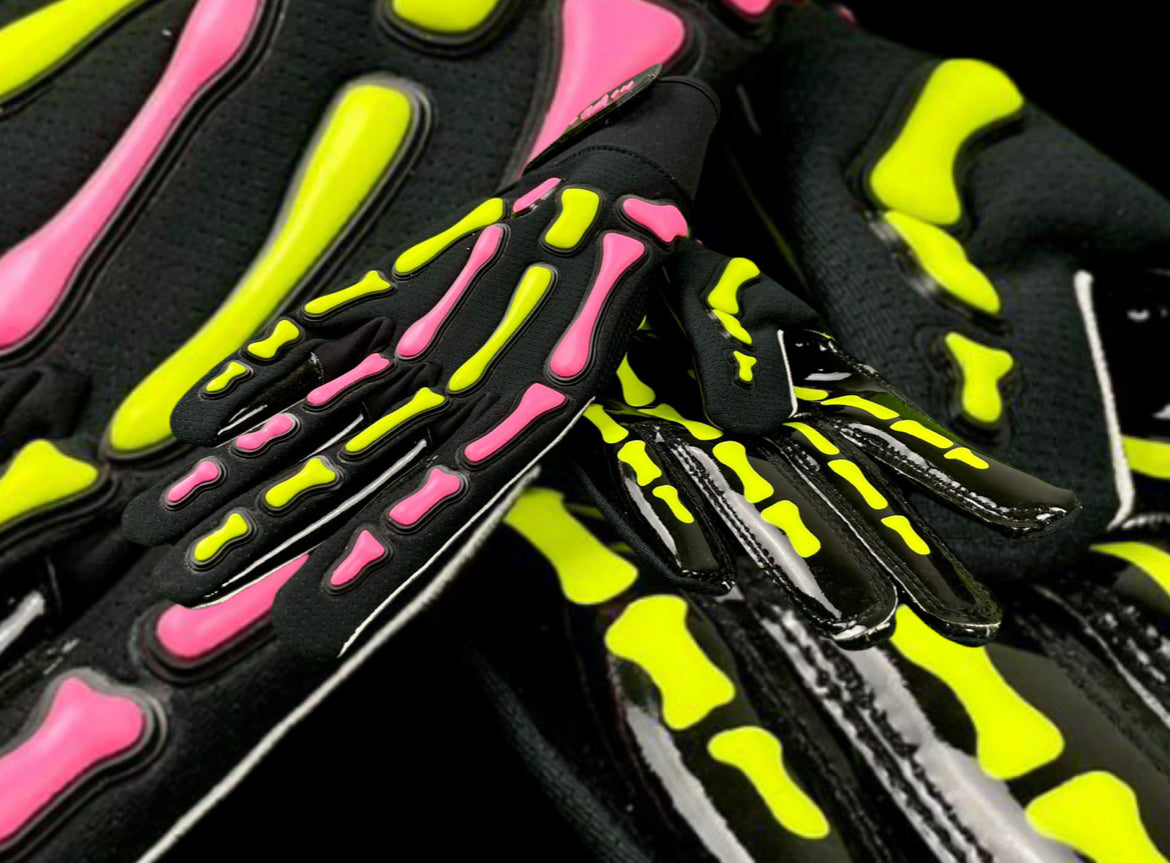 Reaper Bones  Black Series Football Gloves image 2