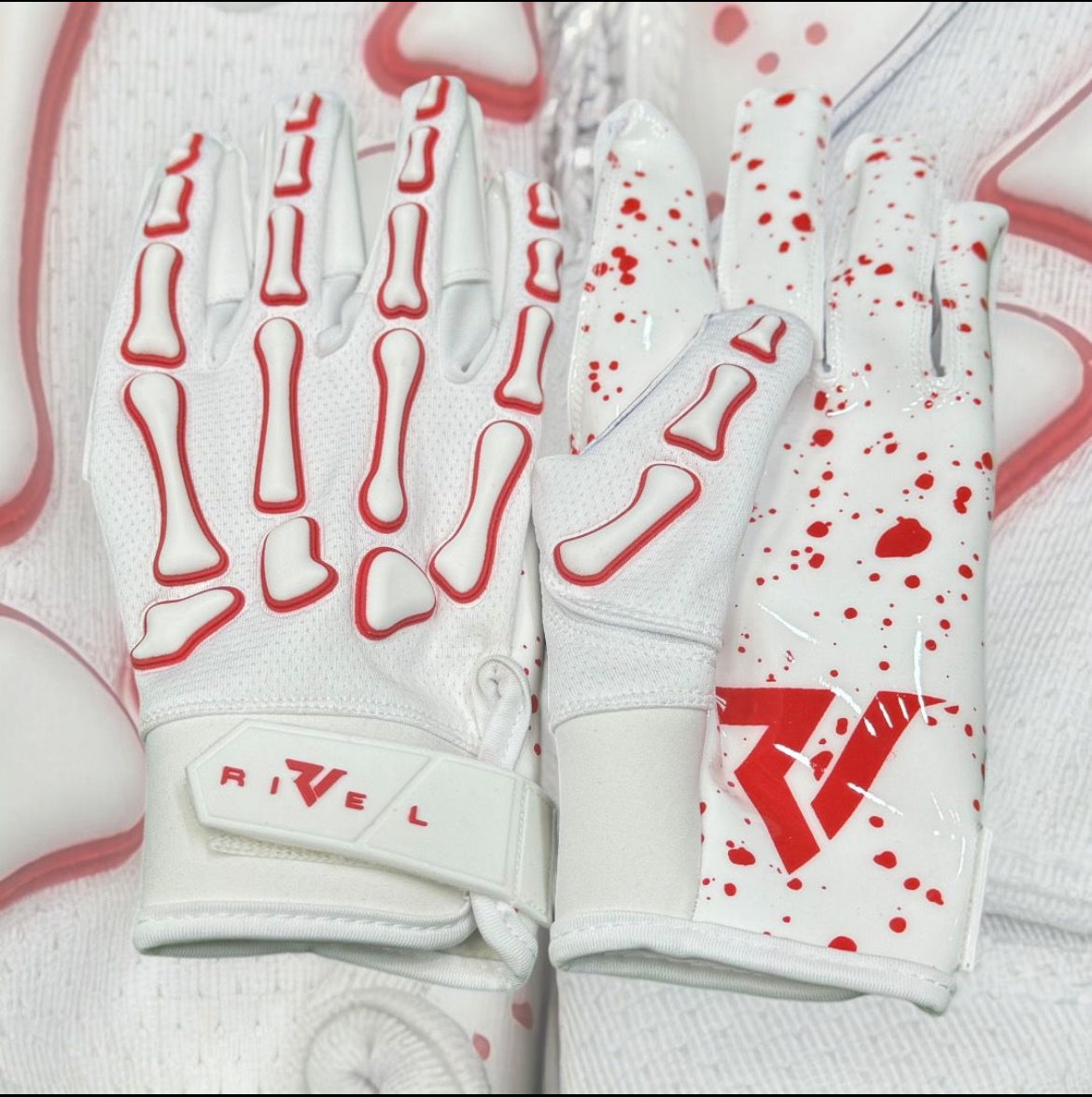 Reaper WHT Series OREO  Bones Football Gloves image 3