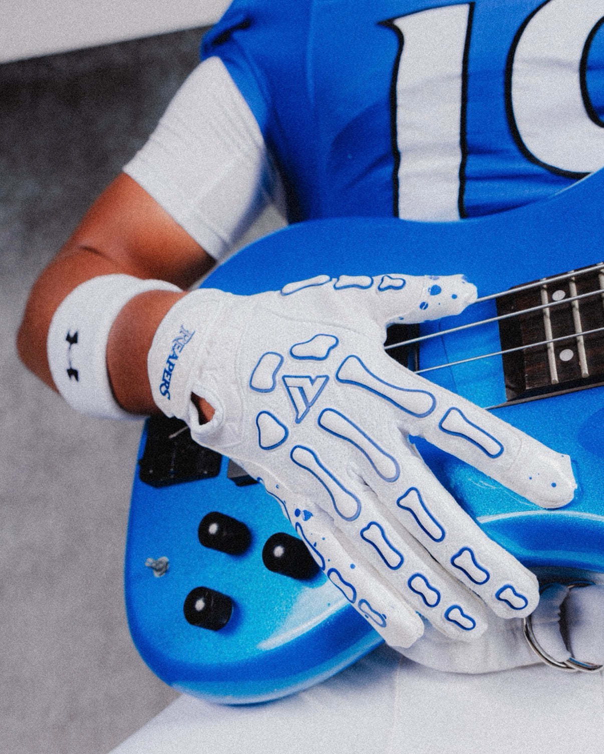 NEW Reaper WHT Series OREO Bones Football Gloves