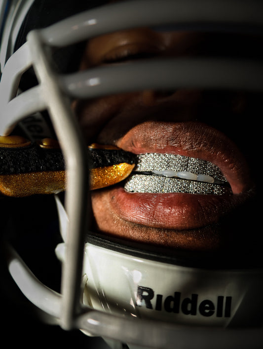 24k Reaper Bones Football Gloves