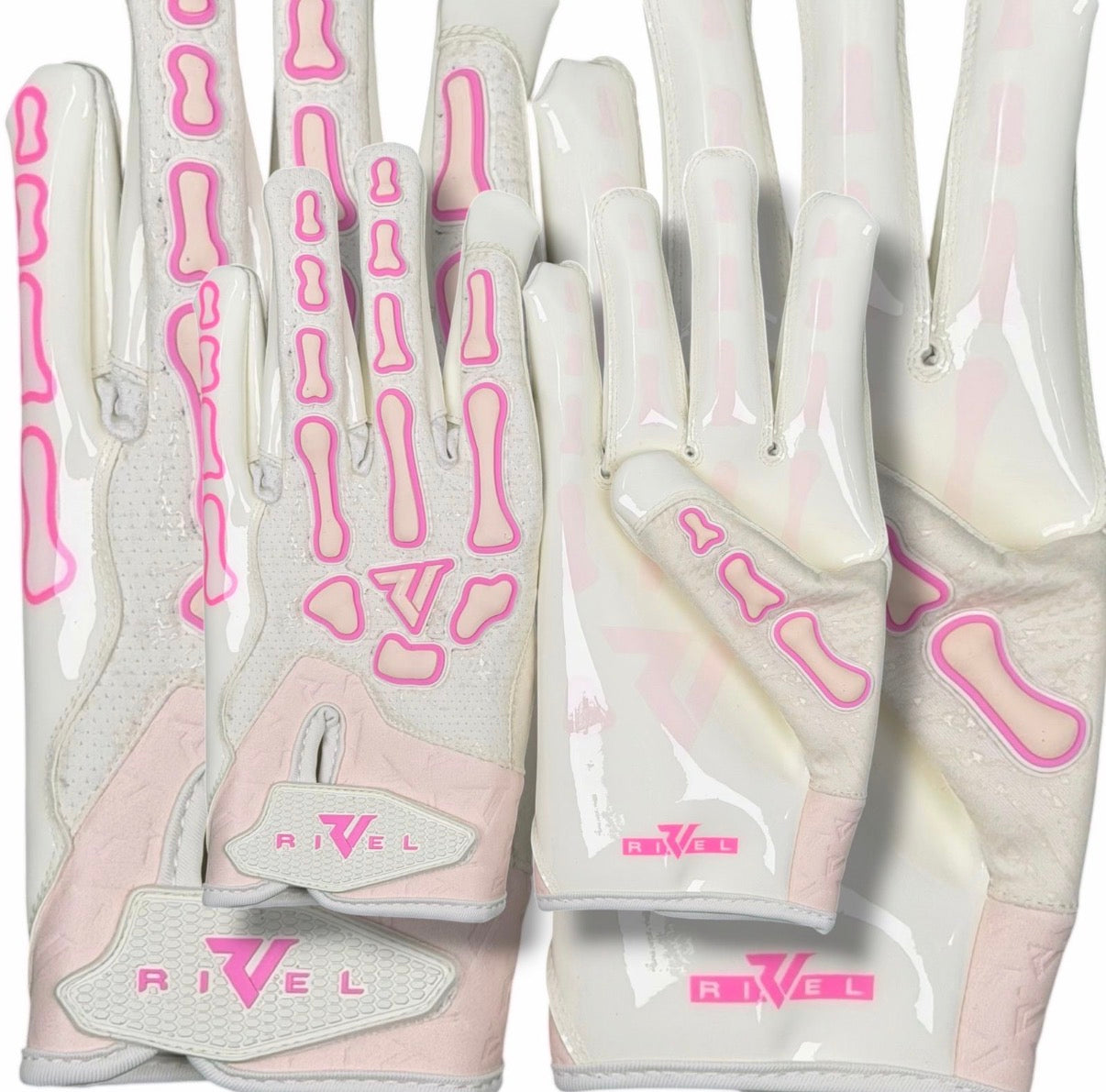 NEW Ivory Bones Football Gloves