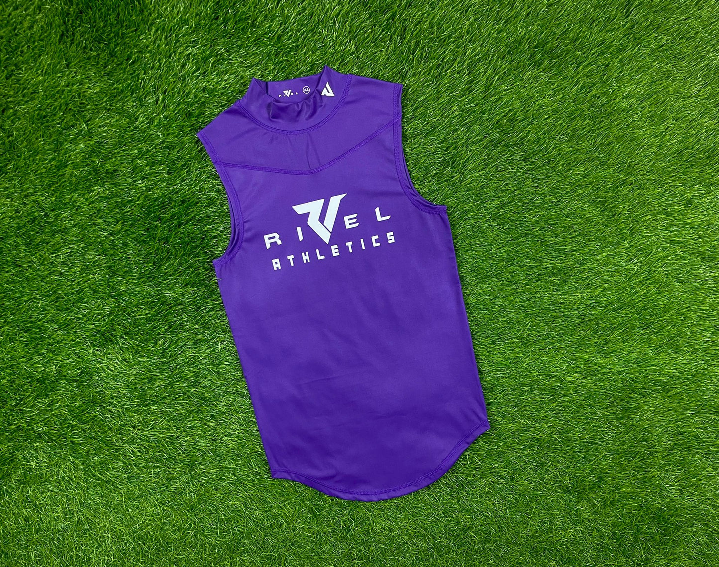 Gameday High Collar Rivel Compression Top