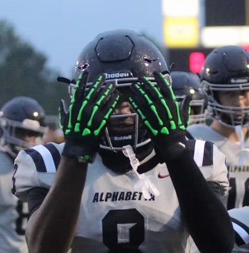 OG Reaper Bones Football Gloves (Color Bones)
