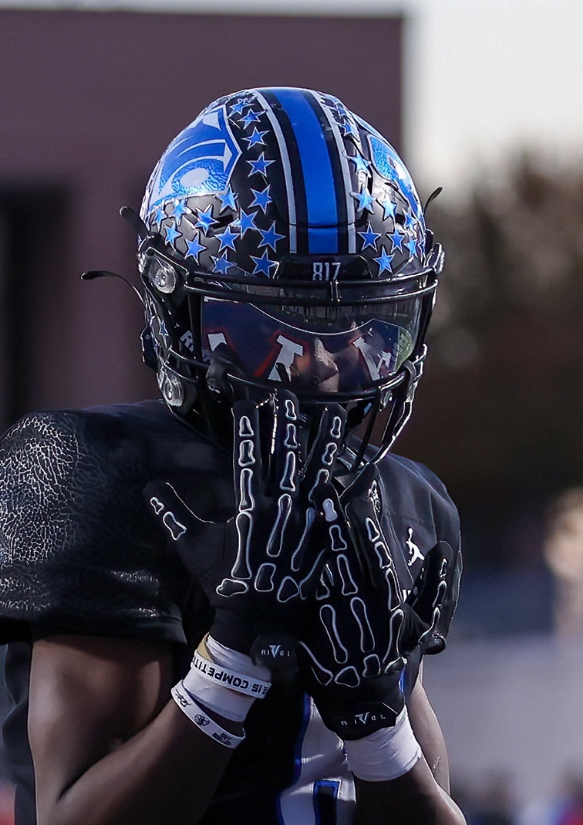 Reaper OREO  Bones Football Gloves image 0