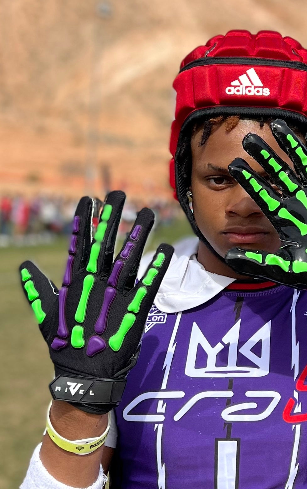 Reaper Bones  Black Series Football Gloves image 5