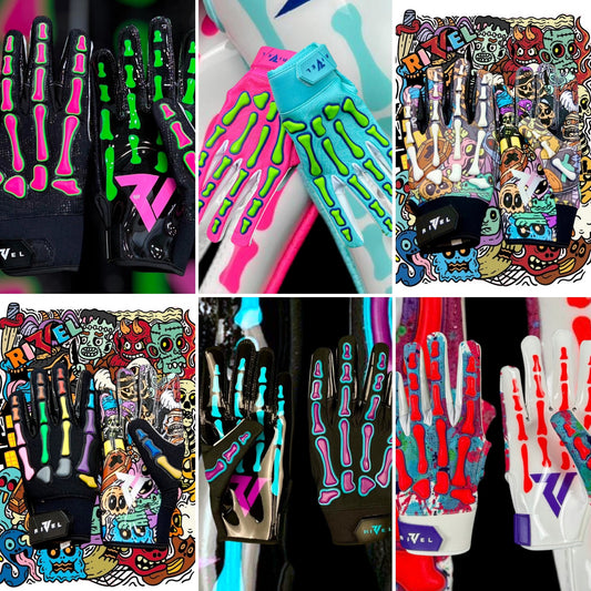 Reaper OFF THE WALL Bones Football Gloves image 0