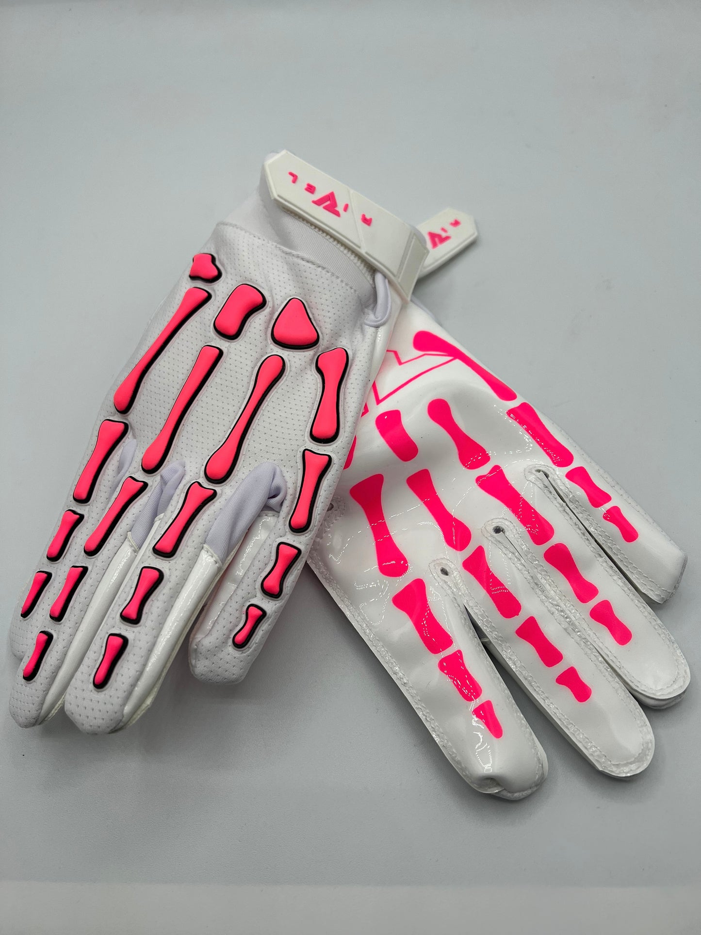 Reaper White Series Bones Football Gloves image 7