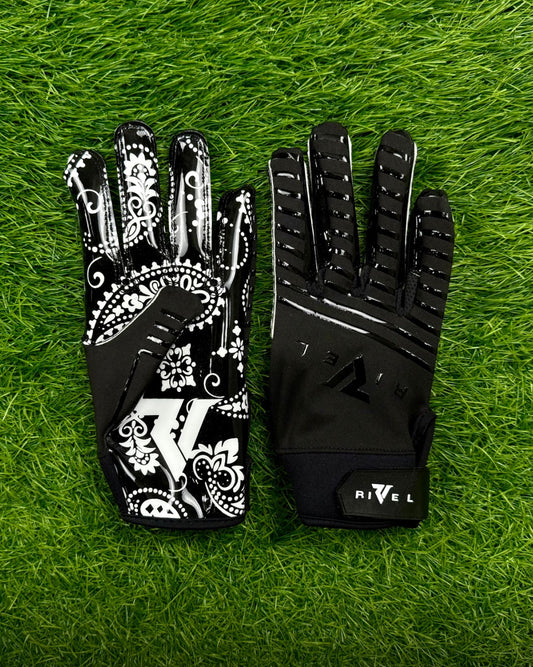Reaper Bandana Bones Football Gloves