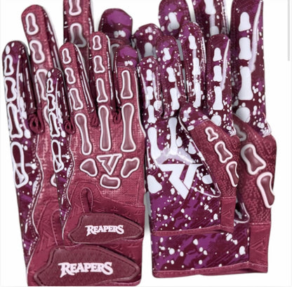 NEW Reaper OREO Bones Football Gloves