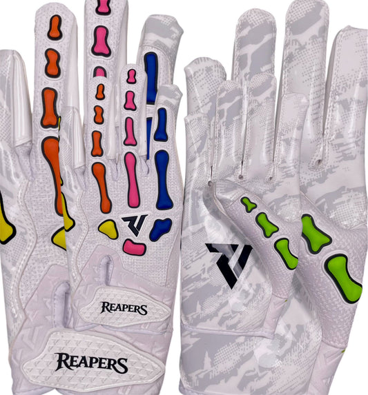 NEW Reaper NEON LIGHTS Football Gloves