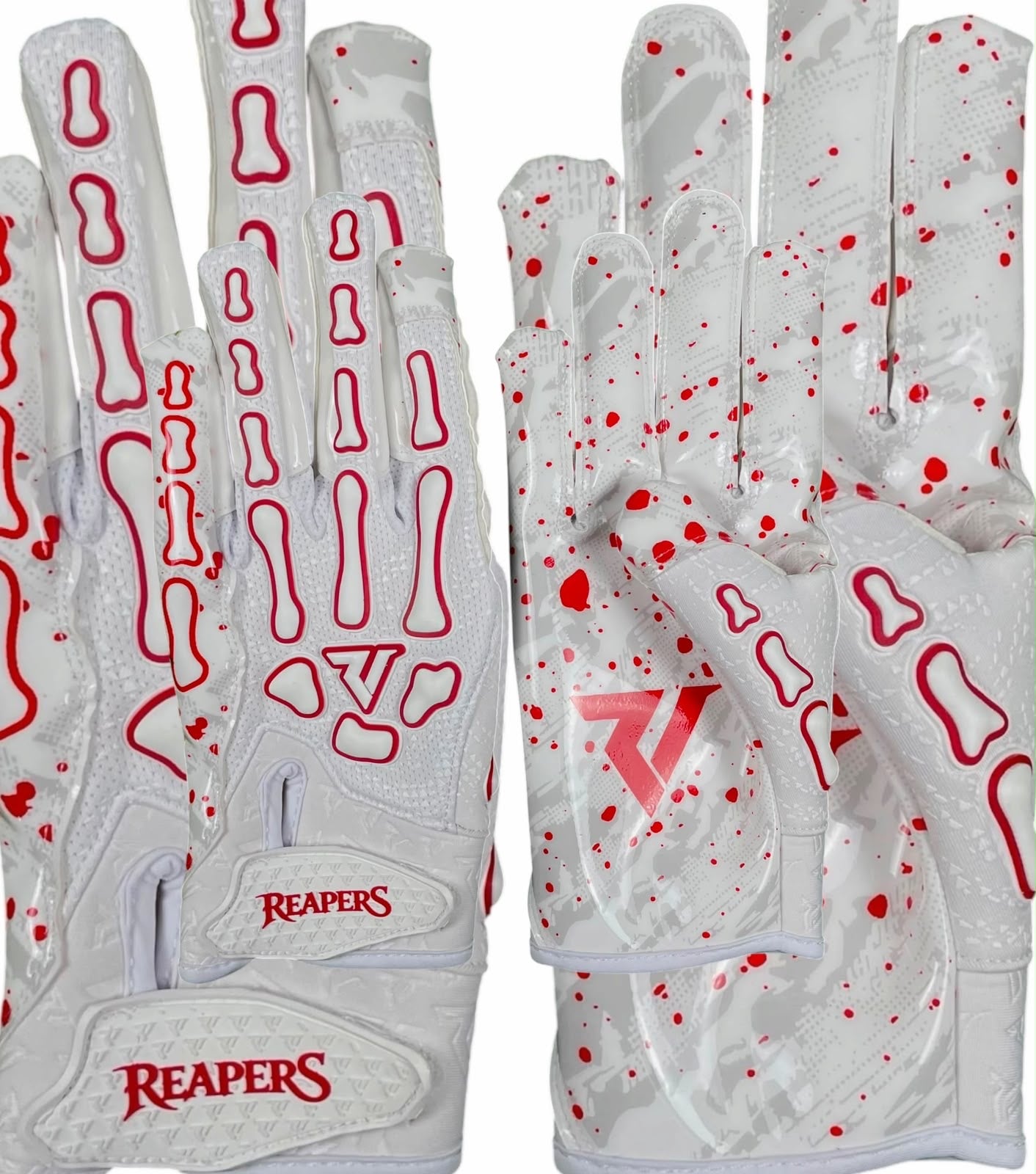NEW Reaper WHT Series OREO Bones Football Gloves