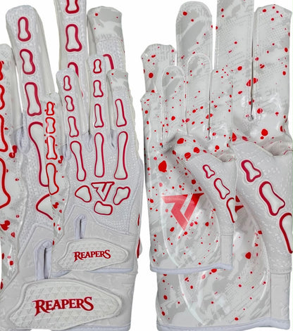 NEW Reaper WHT Series OREO Bones Football Gloves