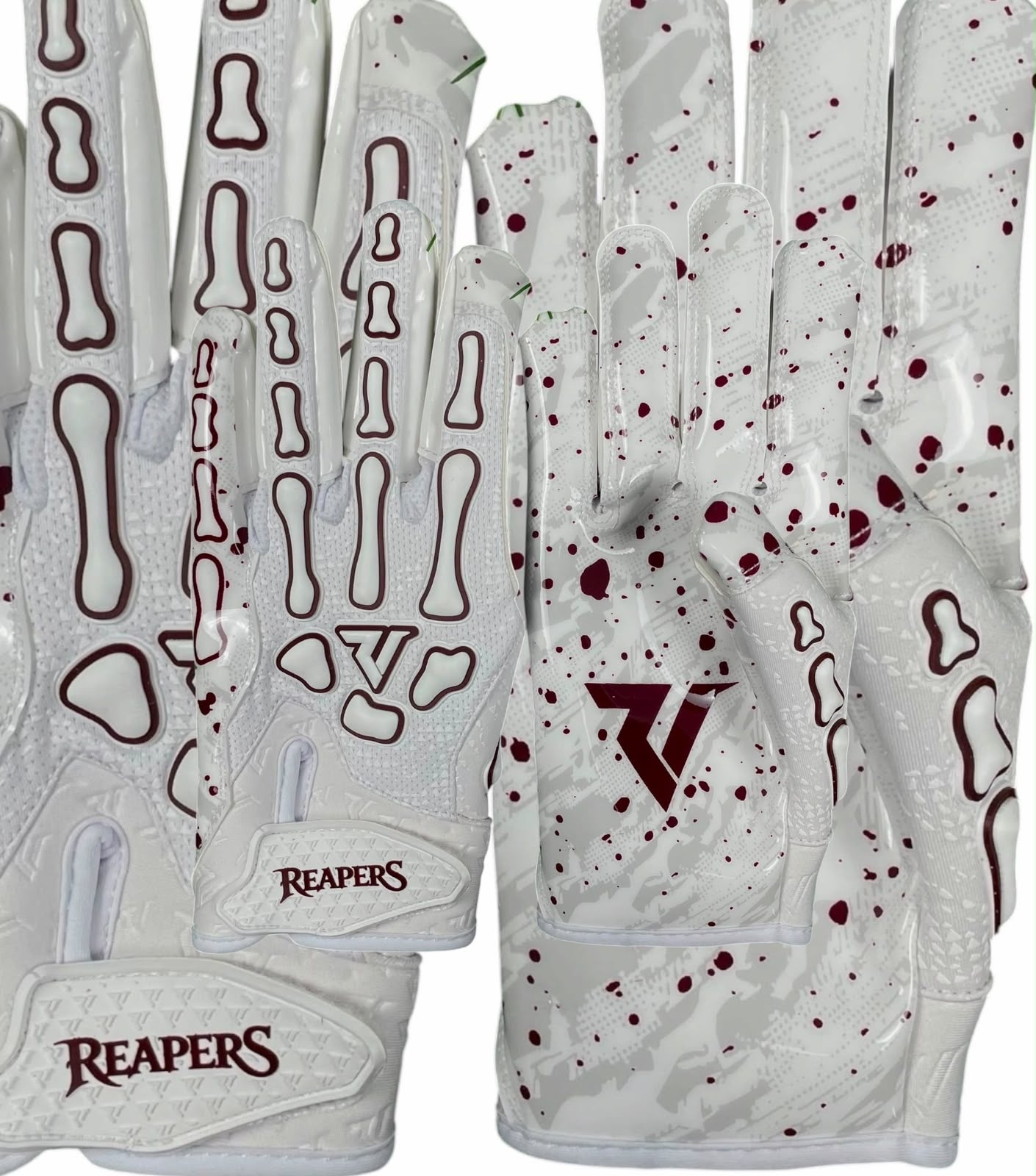 NEW Reaper WHT Series OREO Bones Football Gloves