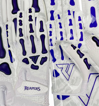 NEW Reaper White Series Bones Football Gloves