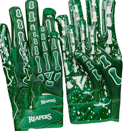 NEW Reaper OREO Bones Football Gloves