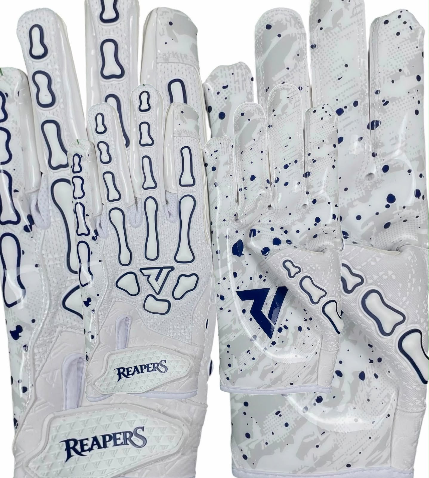 NEW Reaper WHT Series OREO Bones Football Gloves