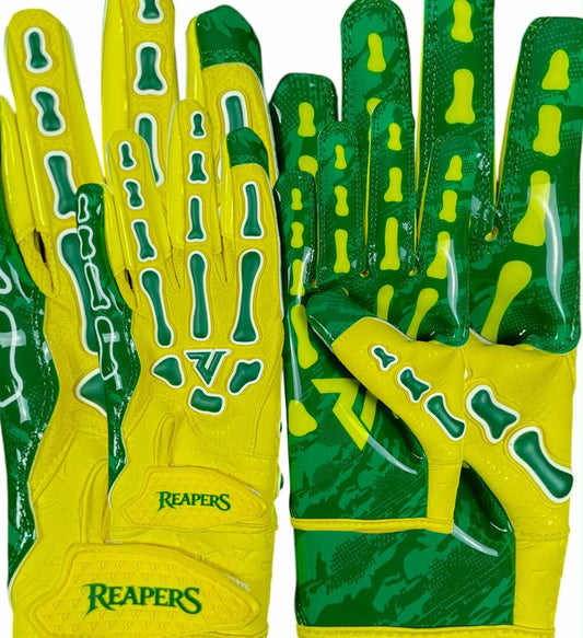 NEW Reaper College Bones Football Gloves