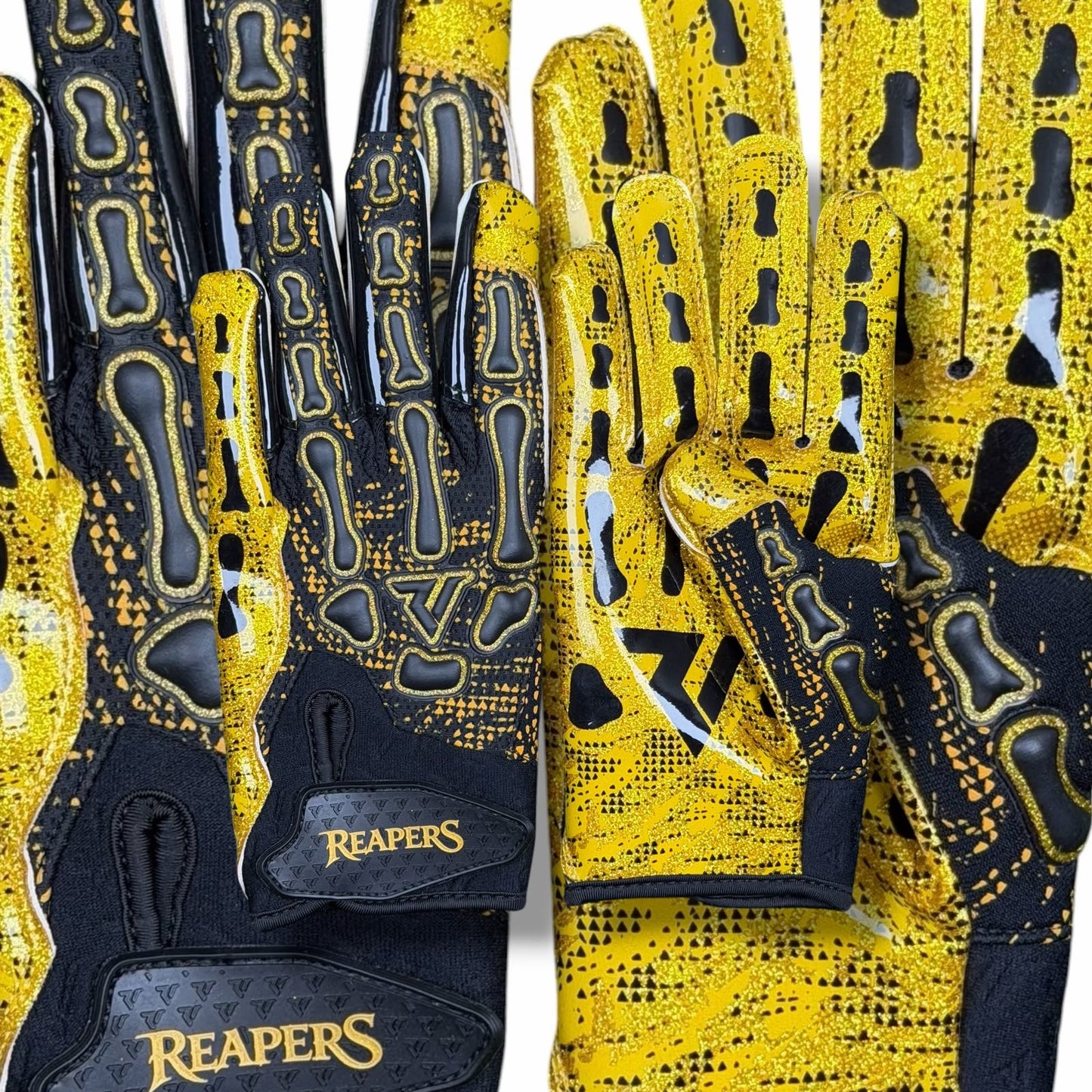 NEW Reaper BLK OREO Bones Football Gloves