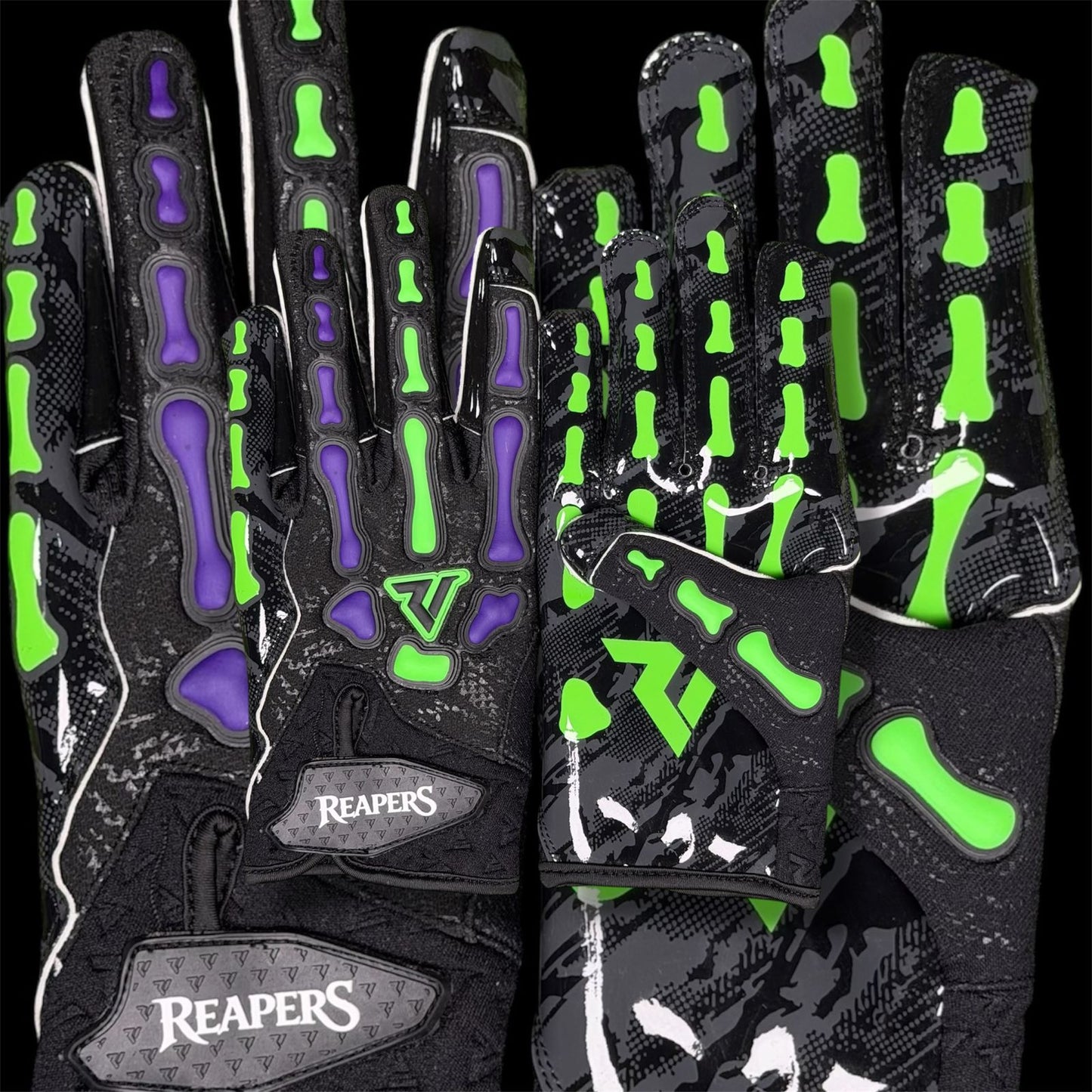 NEW Reaper Black Series Bones Football Gloves