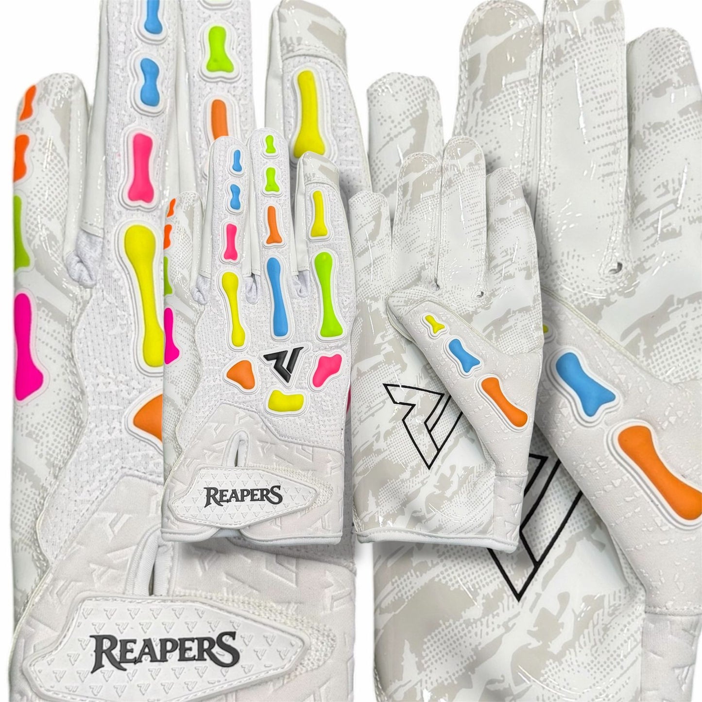 NEW Reaper GUMMY Bones Football Gloves