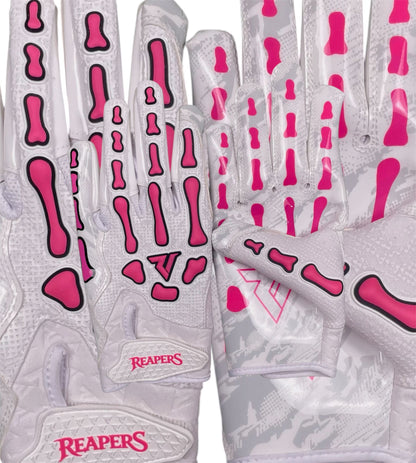 NEW Reaper White Series Bones Football Gloves
