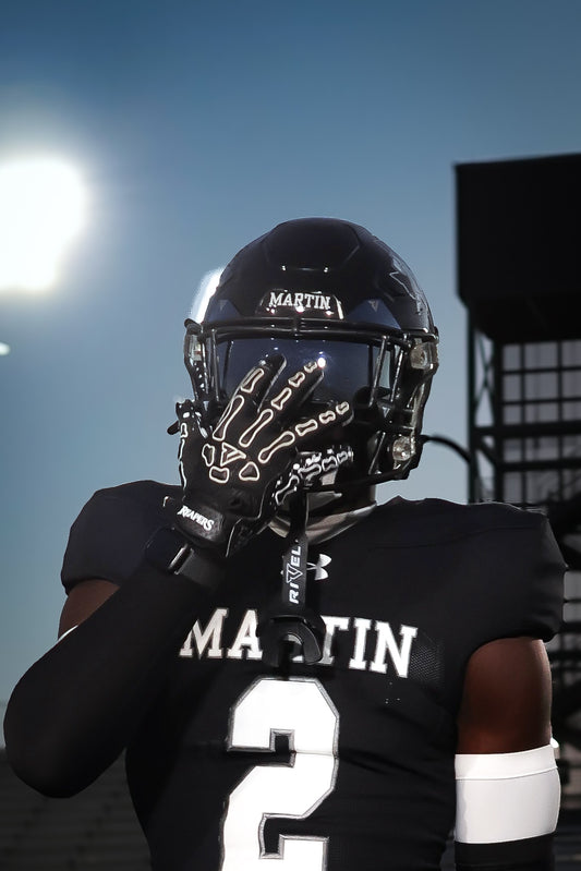 NEW Reaper OREO Bones Football Gloves