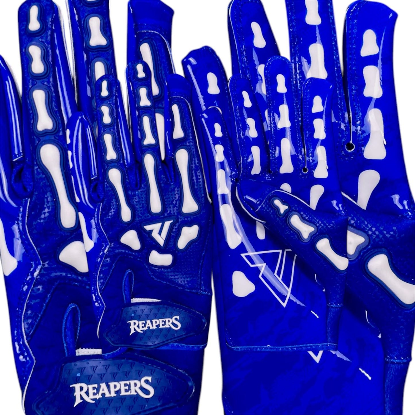 NEW OG Reaper Bones Football Gloves (Black & White Bones)