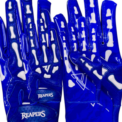 NEW OG Reaper Bones Football Gloves (Black & White Bones)
