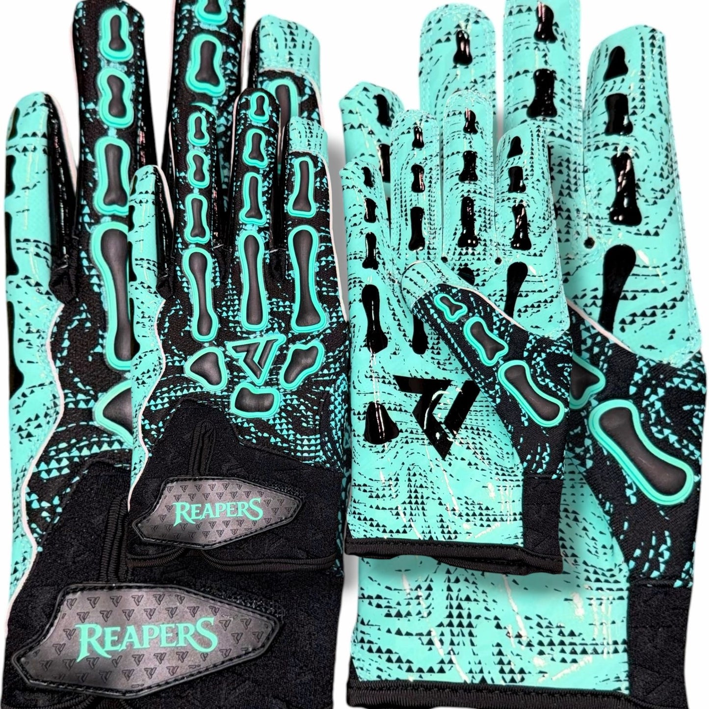 NEW Reaper BLK OREO Bones Football Gloves