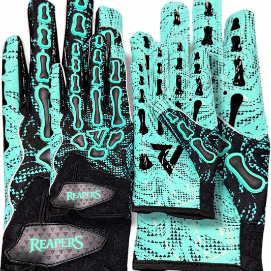 NEW Reaper BLK OREO Bones Football Gloves