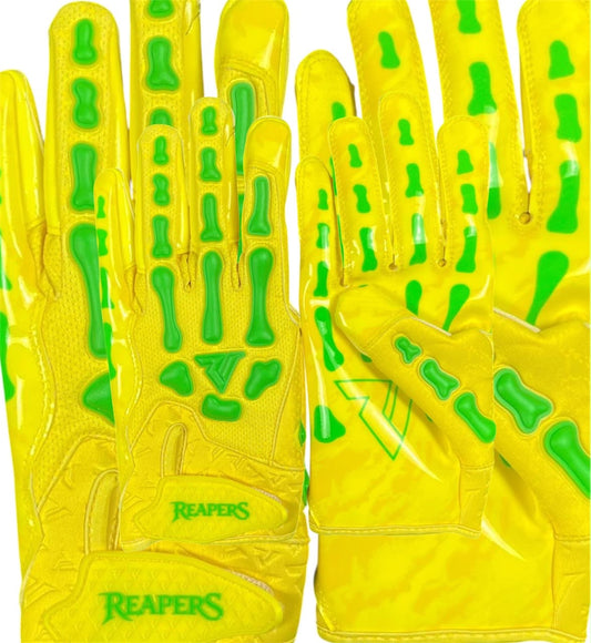 NEW Reaper VIBE Bones Football Gloves