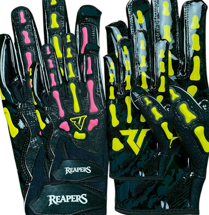 NEW Reaper Black Series Bones Football Gloves