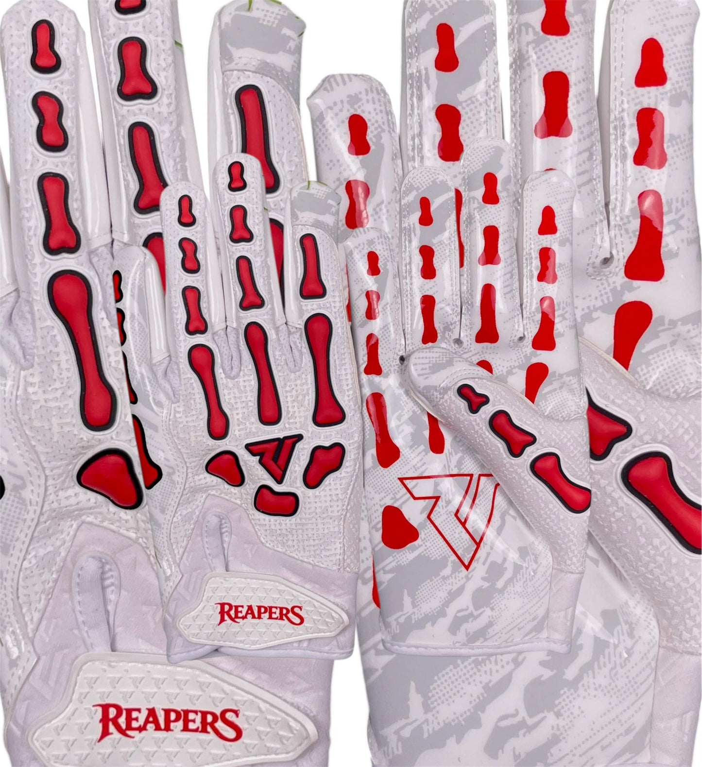 NEW Reaper White Series Bones Football Gloves