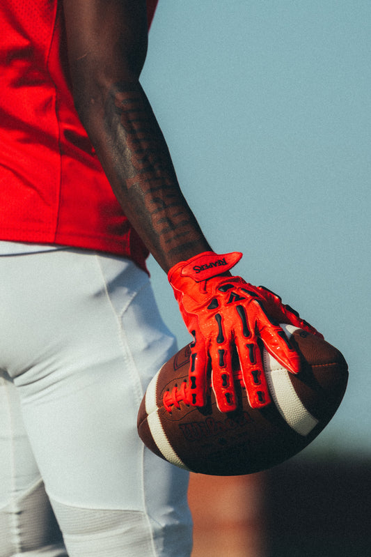 NEW OG Reaper Bones Football Gloves (Black & White Bones)