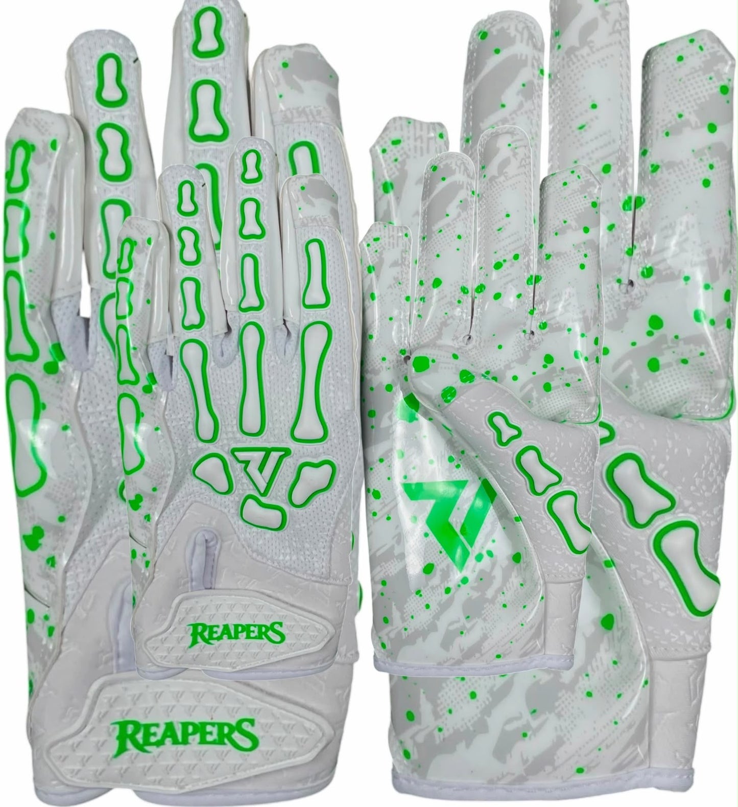 NEW Reaper WHT Series OREO Bones Football Gloves