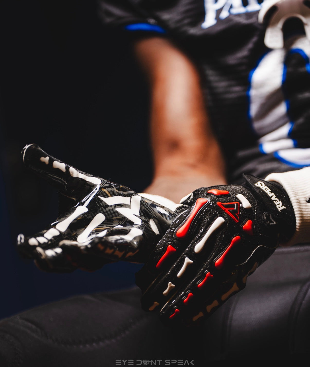 NEW Reaper Black Series Bones Football Gloves